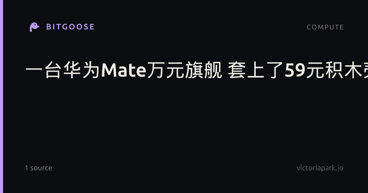 一台华为Mate万元旗舰 套上了59元积木壳