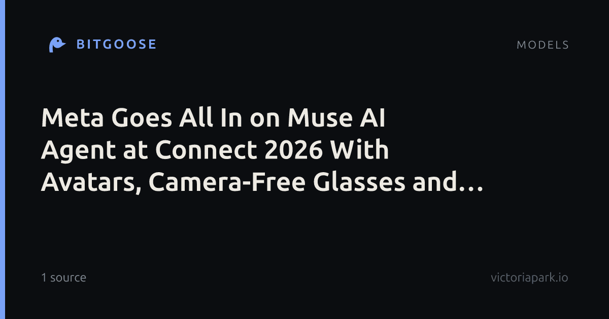 Meta Goes All In on Muse AI Agent at Connect 2026 With Avatars, Camera-Free Glasses and a Keychain Device