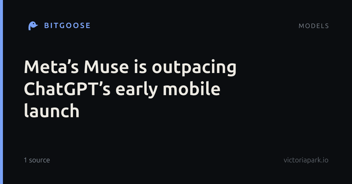 Meta’s Muse is outpacing ChatGPT’s early mobile launch