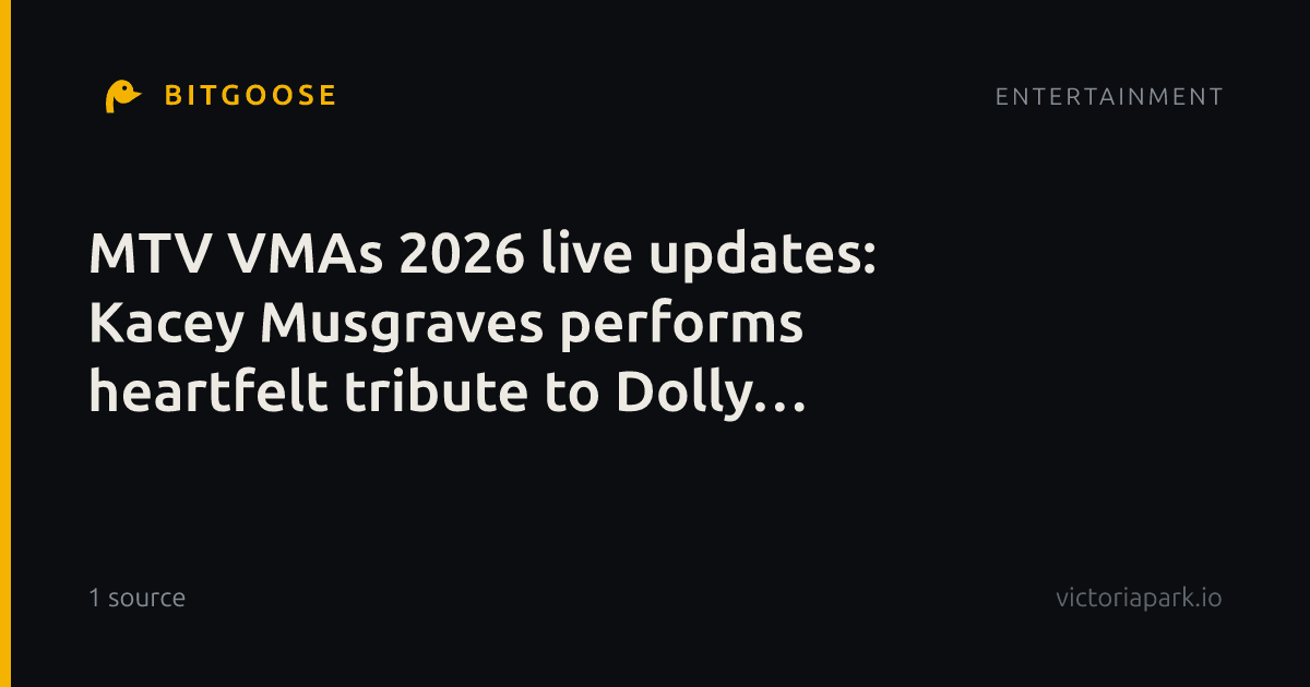 MTV VMAs 2026 live updates: Kacey Musgraves performs heartfelt tribute to Dolly Parton