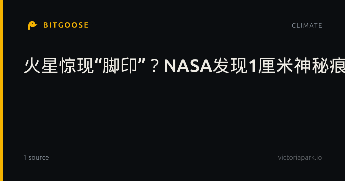 火星惊现“脚印”？NASA发现1厘米神秘痕迹