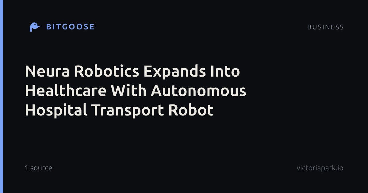 Neura Robotics Expands Into Healthcare With Autonomous Hospital Transport Robot