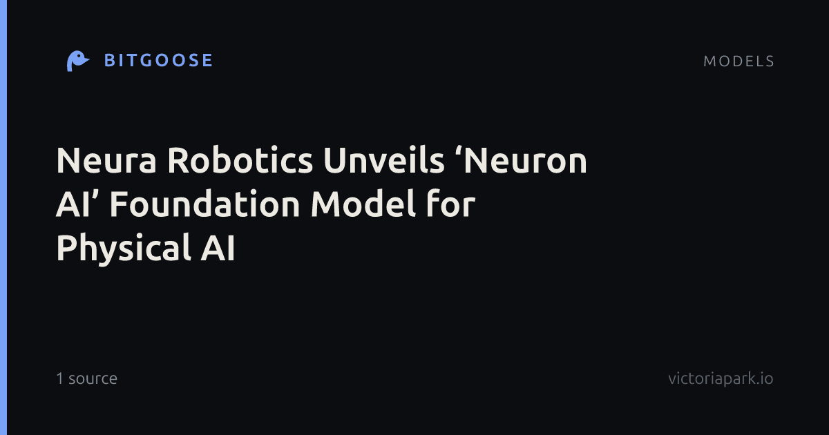 Neura Robotics Unveils ‘Neuron AI’ Foundation Model for Physical AI