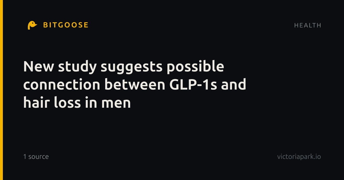 New study suggests possible connection between GLP-1s and hair loss in men