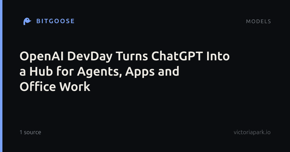 OpenAI DevDay Turns ChatGPT Into a Hub for Agents, Apps and Office Work