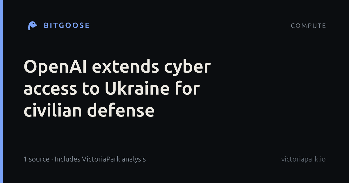 OpenAI extends cyber access to Ukraine for civilian defense