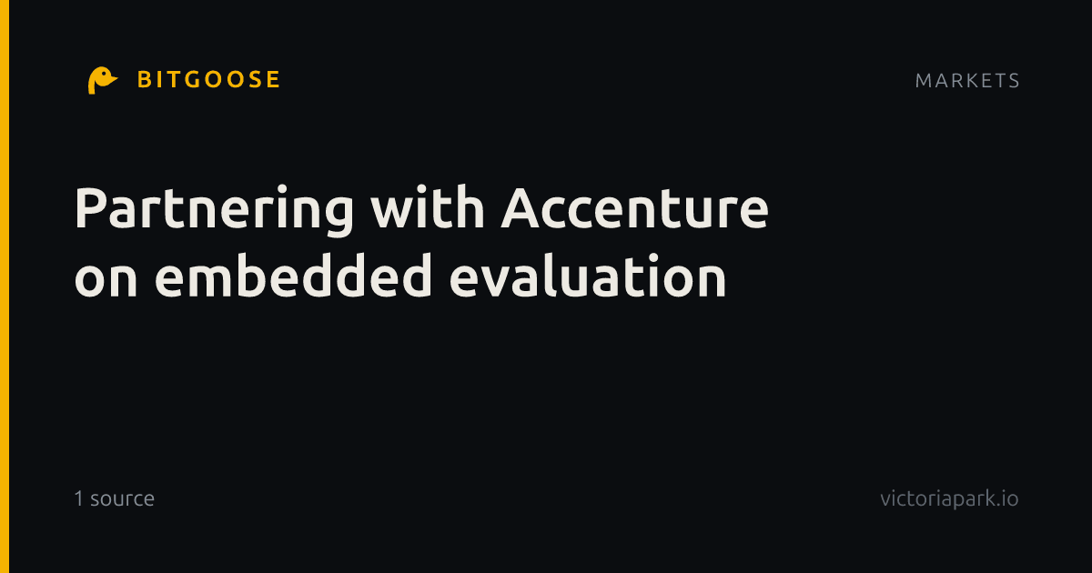 Partnering with Accenture on embedded evaluation
