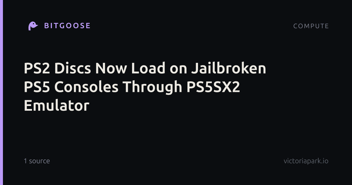 PS2 Discs Now Load on Jailbroken PS5 Consoles Through PS5SX2 Emulator