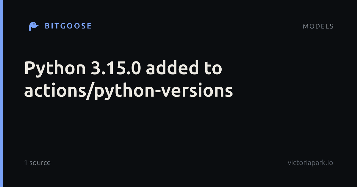 Python 3.15.0 added to actions/python-versions