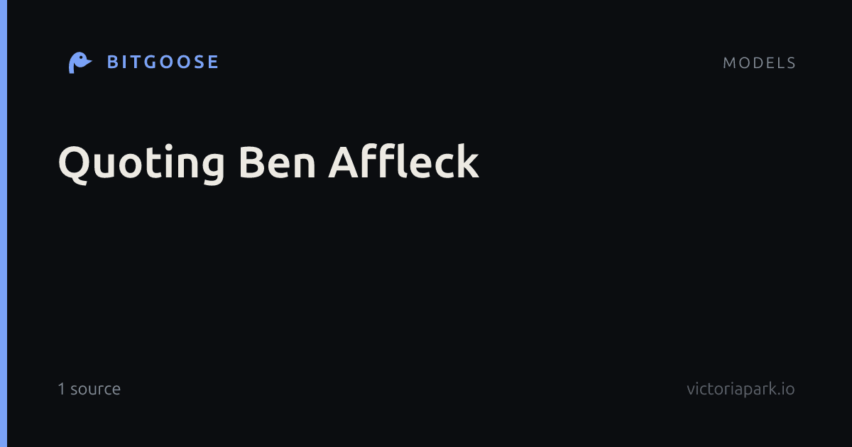 Quoting Ben Affleck