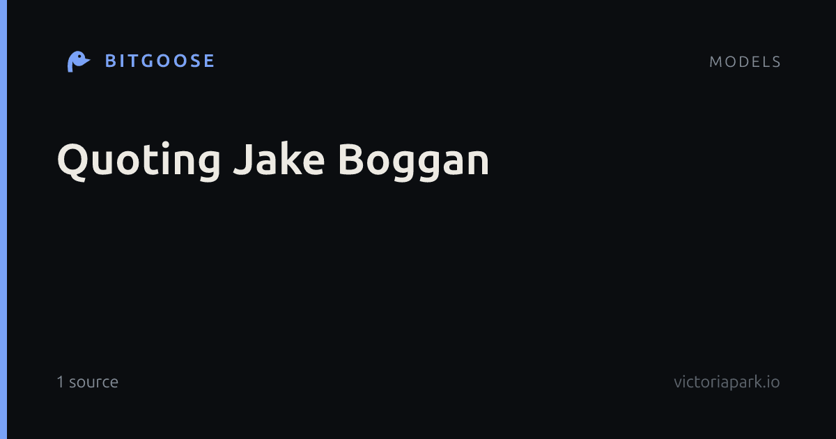 Quoting Jake Boggan