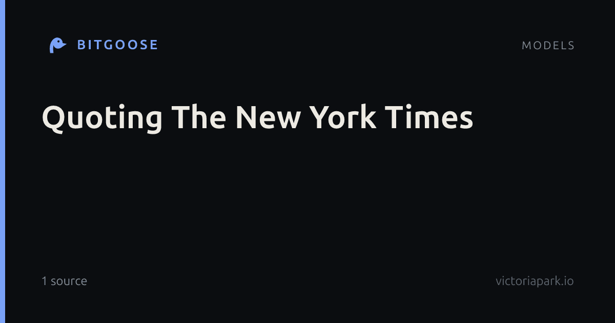 Quoting The New York Times