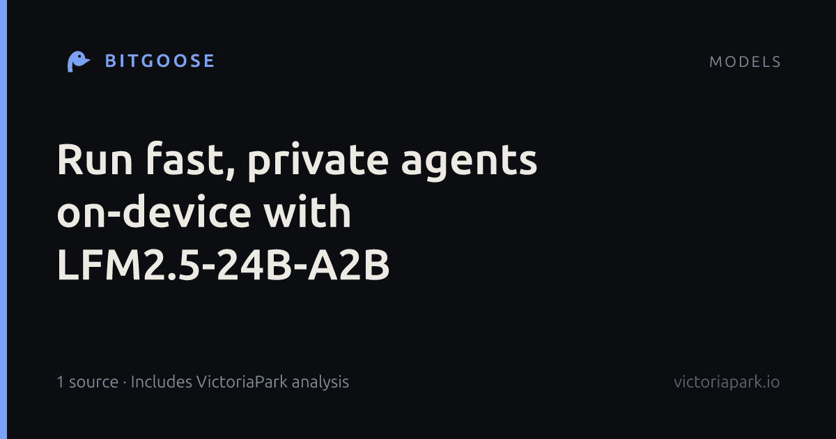 Run fast, private agents on-device with LFM2.5-24B-A2B
