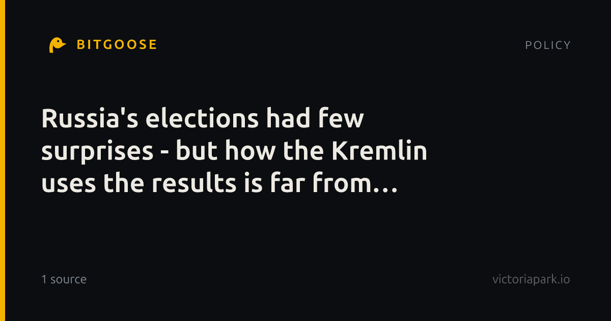 Russia's elections had few surprises - but how the Kremlin uses the results is far from clear