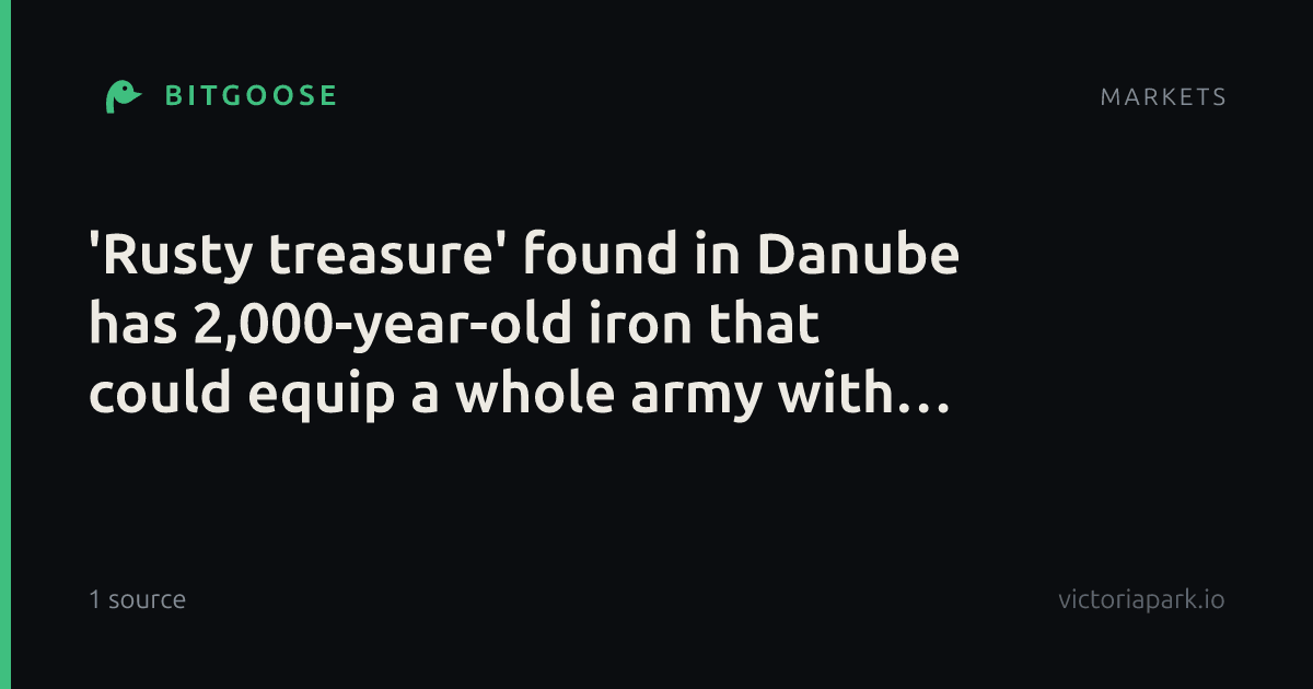 'Rusty treasure' found in Danube has 2,000-year-old iron that could equip a whole army with weapons
