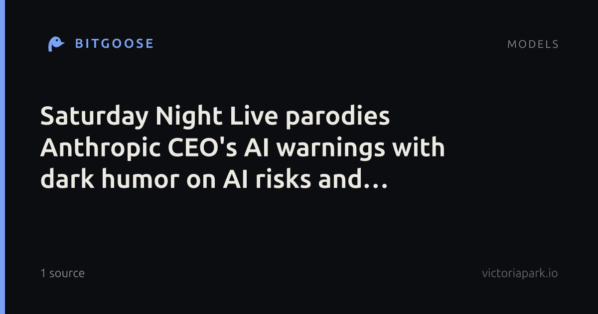 Saturday Night Live parodies Anthropic CEO's AI warnings with dark humor on AI risks and benefits