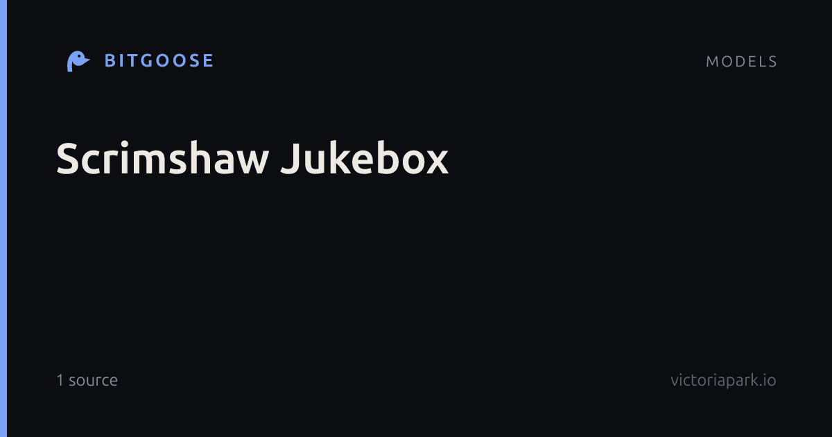 Scrimshaw Jukebox