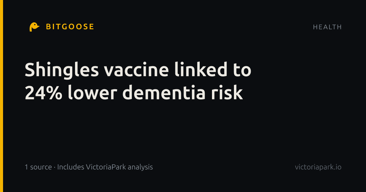 Shingles vaccine linked to 24% lower dementia risk