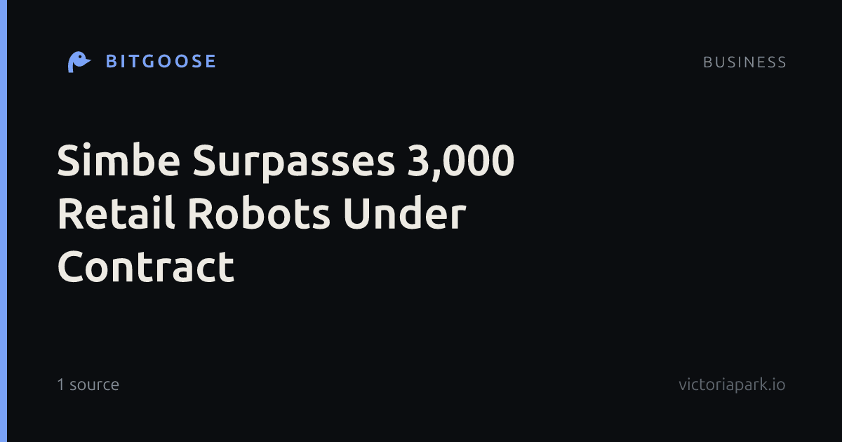 Simbe Surpasses 3,000 Retail Robots Under Contract