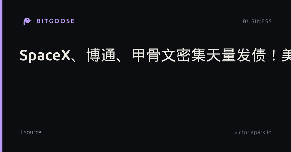 SpaceX、博通、甲骨文密集天量发债!美国债市“挤爆了”,“集中度越来越高,最终都受AI周期影响”
