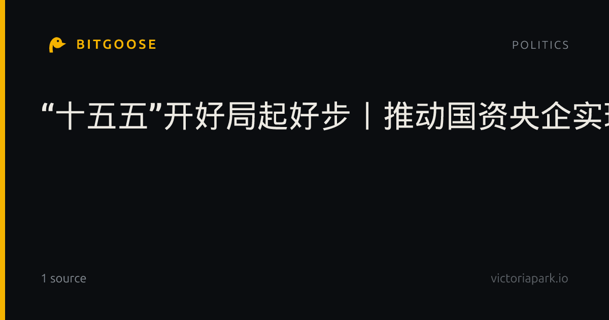 “十五五”开好局起好步丨推动国资央企实现新发展