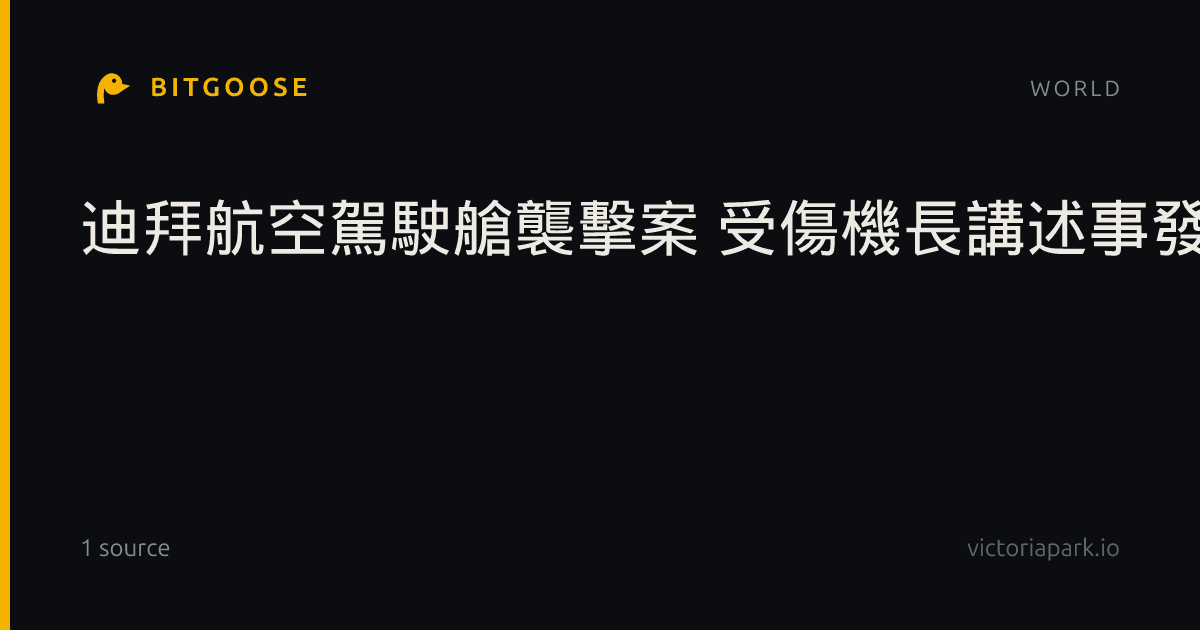 迪拜航空駕駛艙襲擊案 受傷機長講述事發經過