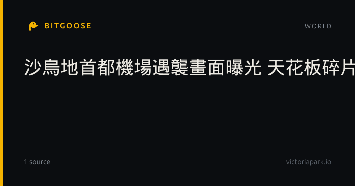 沙烏地首都機場遇襲畫面曝光 天花板碎片砸向朝聖者