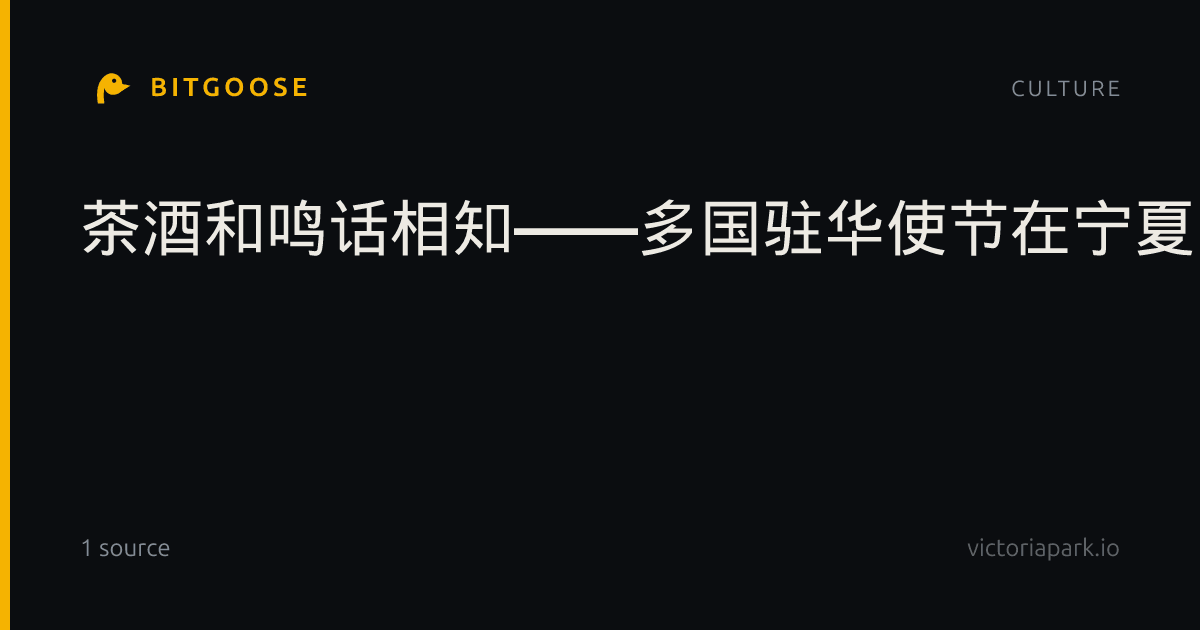 茶酒和鸣话相知——多国驻华使节在宁夏共品丝路文明交融之味