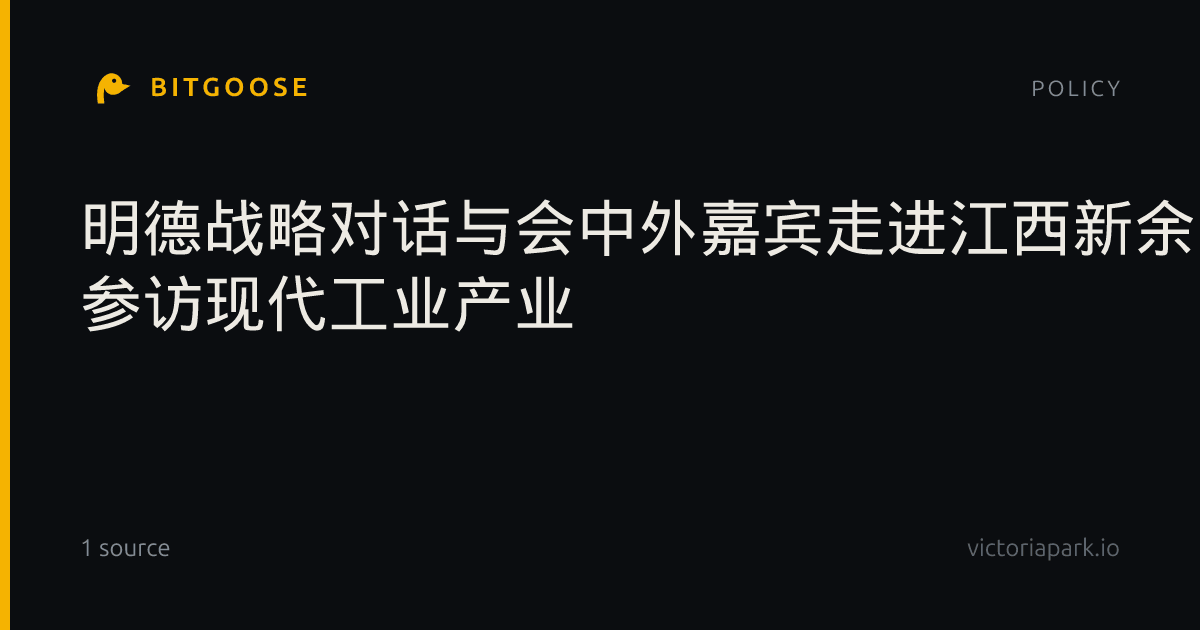 明德战略对话与会中外嘉宾走进江西新余 参访现代工业产业