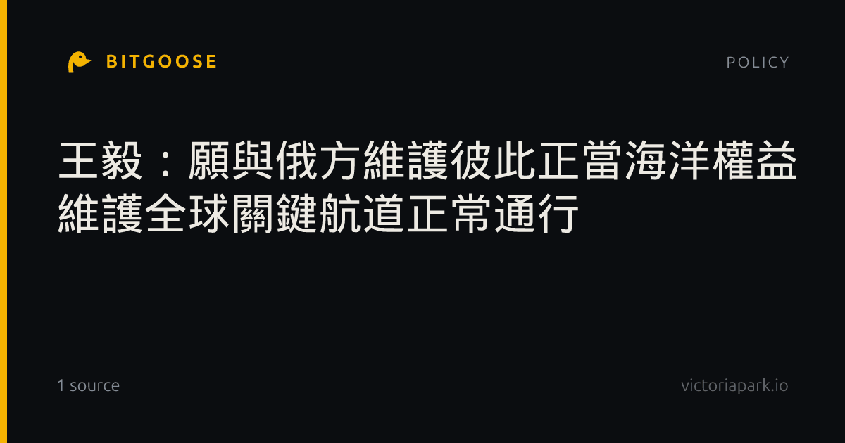 王毅:願與俄方維護彼此正當海洋權益 維護全球關鍵航道正常通行