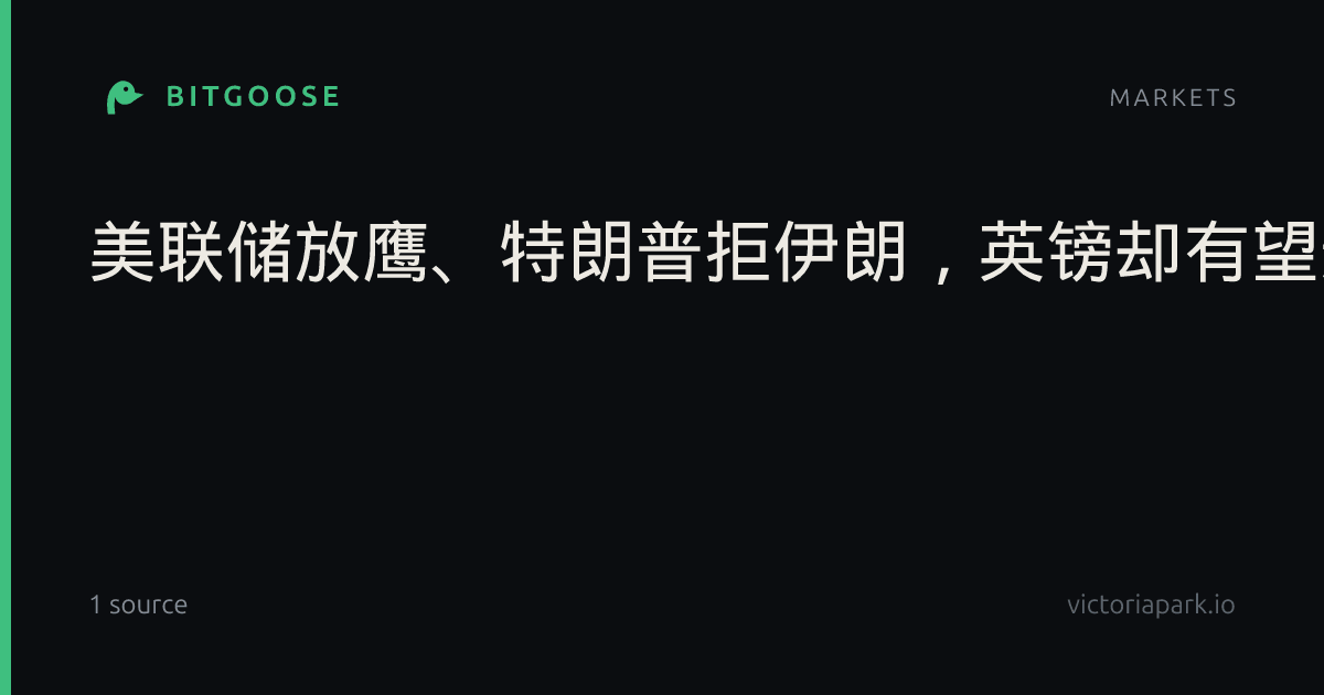 美联储放鹰、特朗普拒伊朗，英镑却有望连涨两日？
