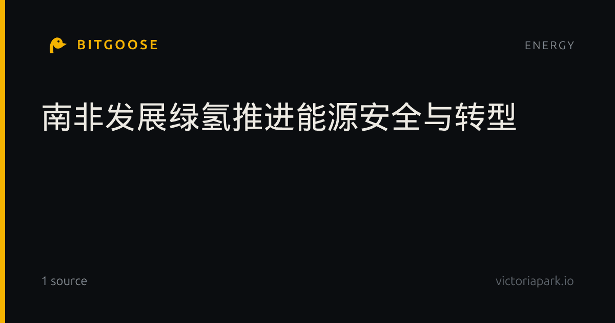 南非发展绿氢推进能源安全与转型