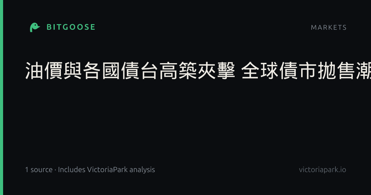 油價與各國債台高築夾擊 全球債市拋售潮再起
