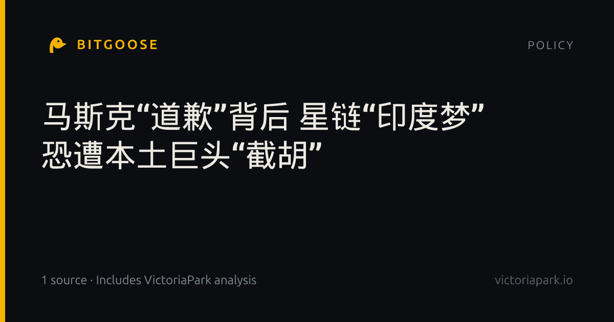 马斯克“道歉”背后 星链“印度梦” 恐遭本土巨头“截胡”
