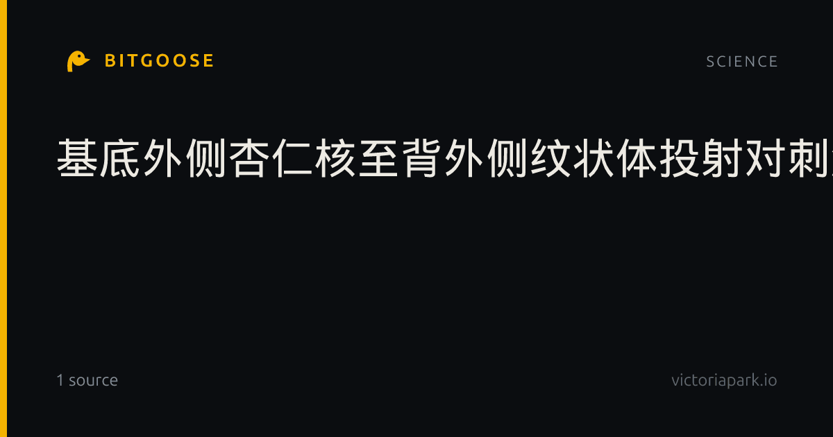 基底外侧杏仁核至背外侧纹状体投射对刺激诱发运动行为的调控机制