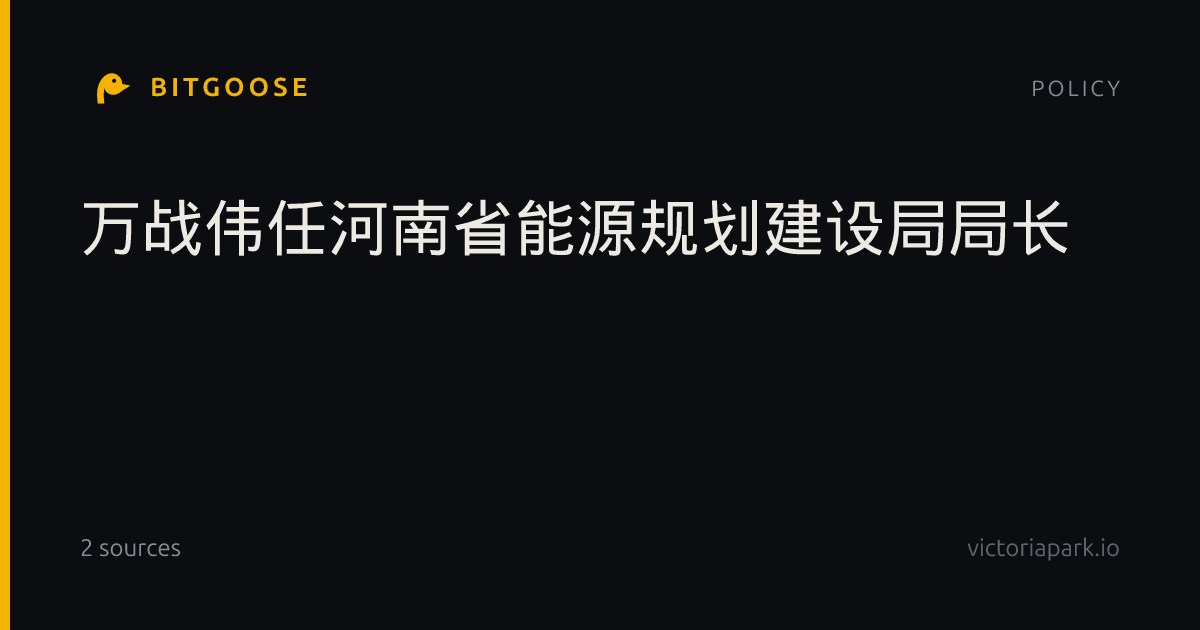 万战伟任河南省能源规划建设局局长