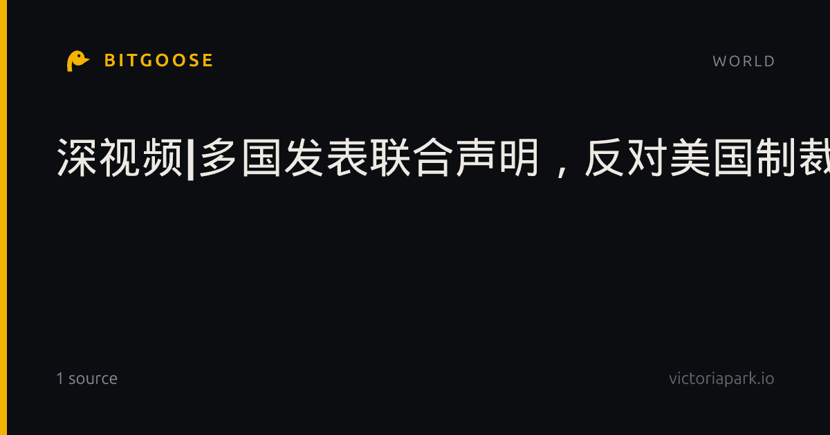 深视频|多国发表联合声明，反对美国制裁国际刑事法院