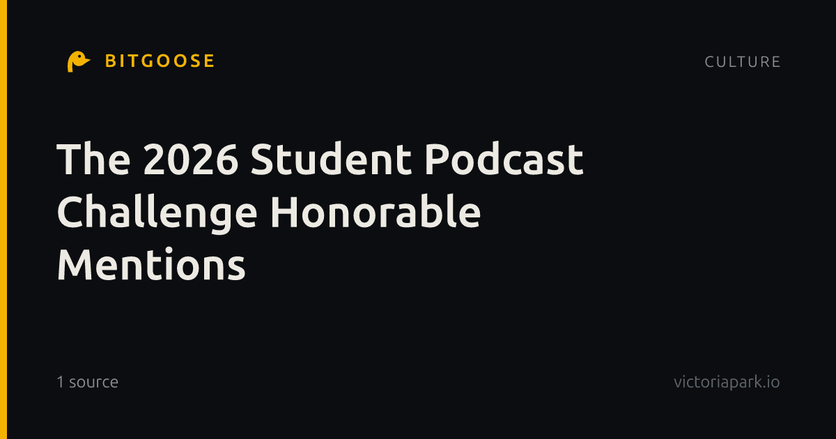 The 2026 Student Podcast Challenge Honorable Mentions