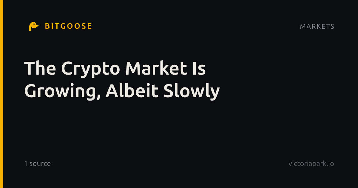 The Crypto Market Is Growing, Albeit Slowly