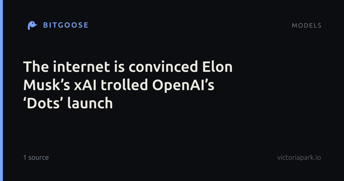 The internet is convinced Elon Musk’s xAI trolled OpenAI’s ‘Dots’ launch