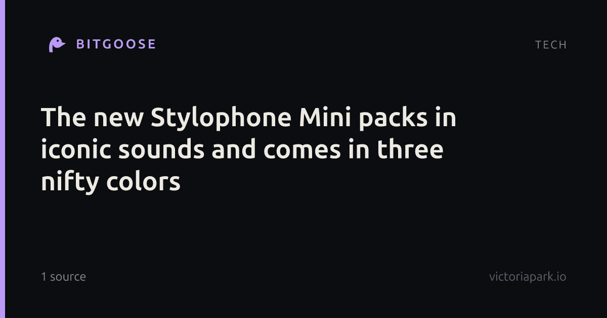 The new Stylophone Mini packs in iconic sounds and comes in three nifty colors