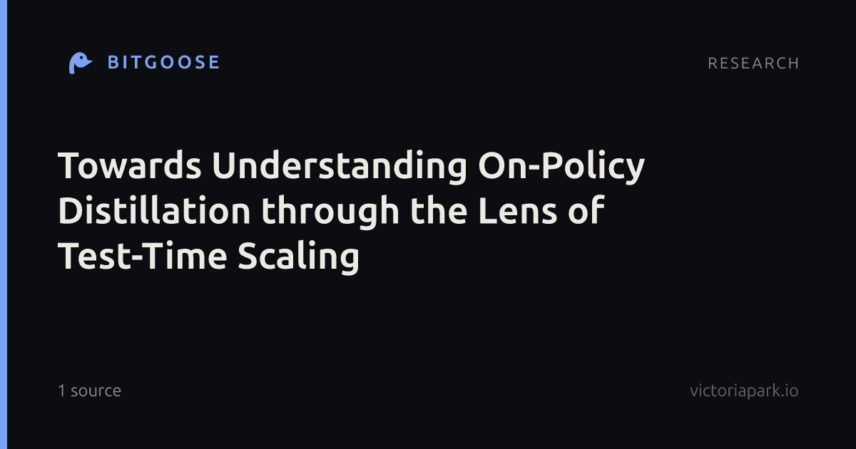 Towards Understanding On-Policy Distillation through the Lens of Test-Time Scaling