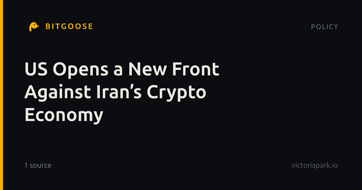 US Opens a New Front Against Iran’s Crypto Economy