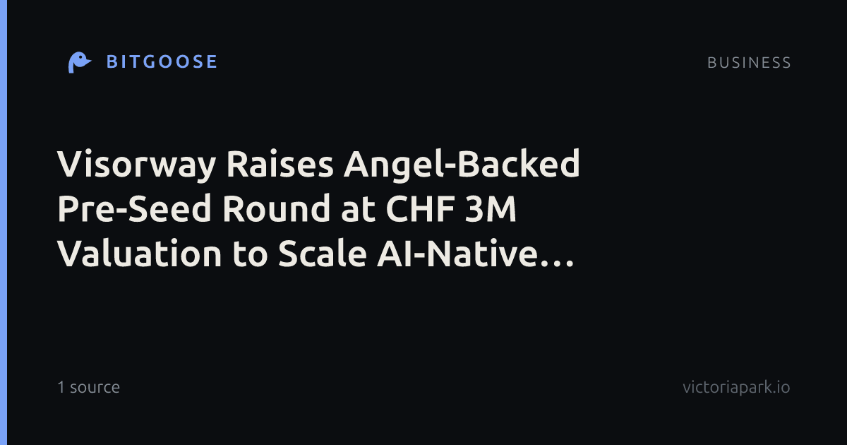 Visorway Raises Angel-Backed Pre-Seed Round at CHF 3M Valuation to Scale AI-Native Procurement Services