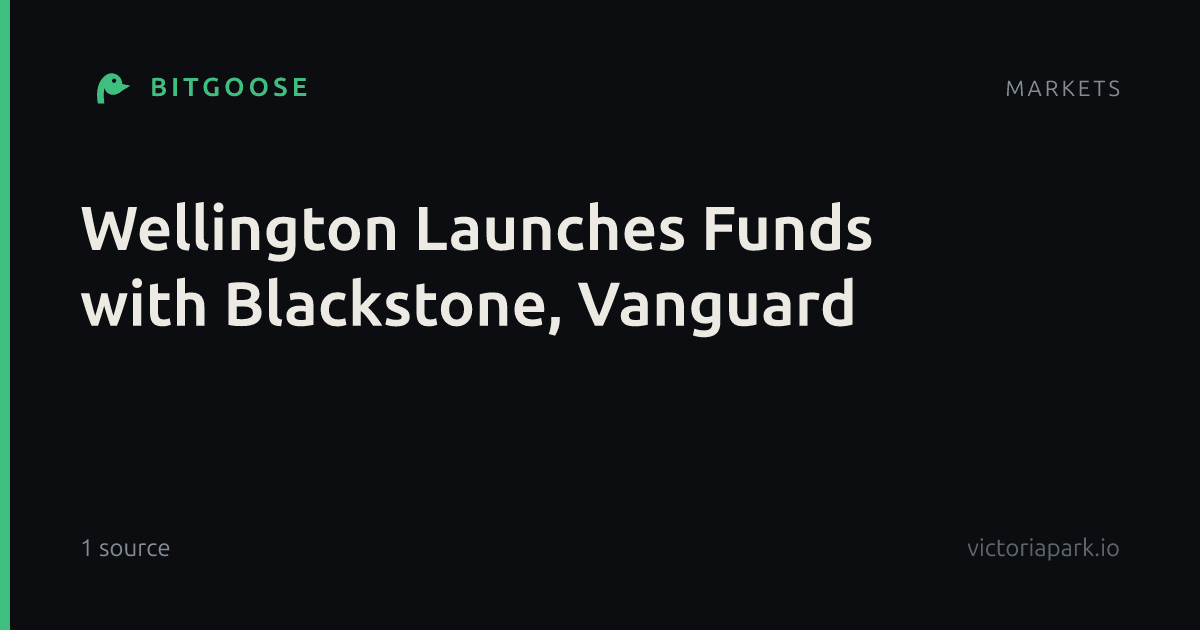 Wellington Launches Funds with Blackstone, Vanguard