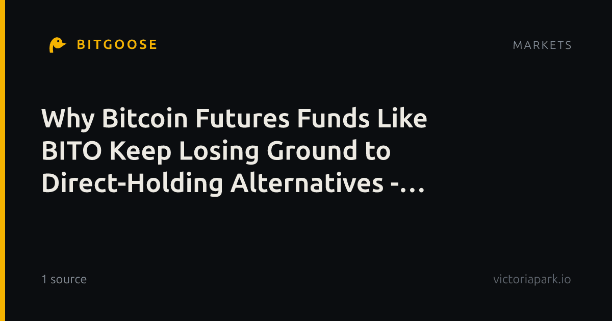 Why Bitcoin Futures Funds Like BITO Keep Losing Ground to Direct-Holding Alternatives - 24/7 Wall St.