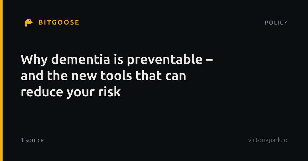 Why dementia is preventable – and the new tools that can reduce your risk
