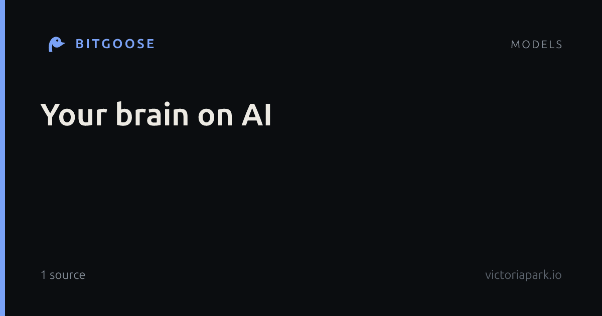 Your brain on AI